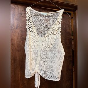 Kimchi Blue Sleeveless Crochet Top